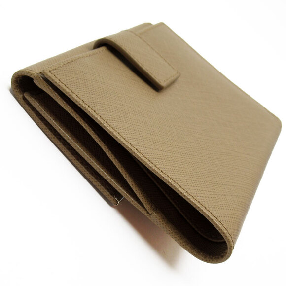 Salvatore Ferragamo Bi fold Wallet Brown Silver Leather - Picture 2 of 5